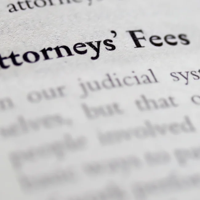 Dictionary open to the definition of “attorney’s fees.”